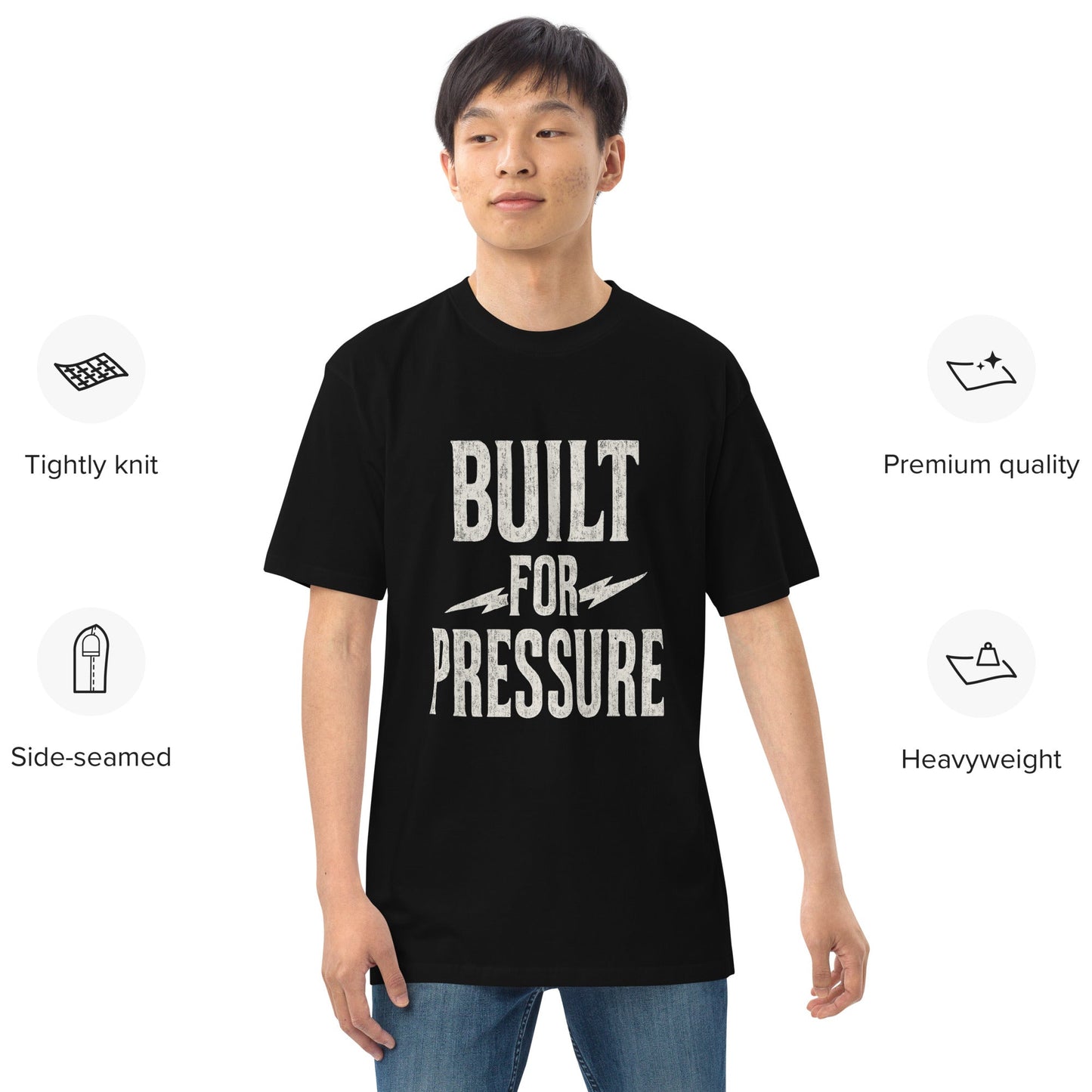 Built For Pressure – Heavyweight Tee | PeakFit Originals for athletes | PeakFit Apparel