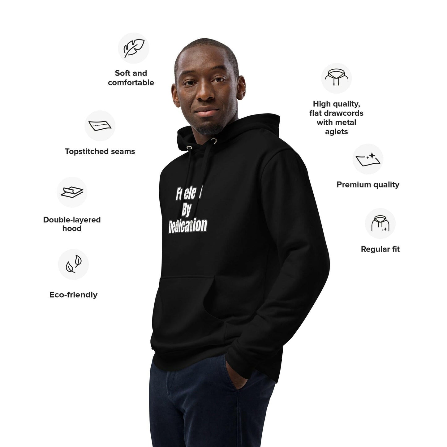 "Fueled By Dedication" Hoodie Unisex | PeakFit Apparel for athletes | PeakFit Apparel