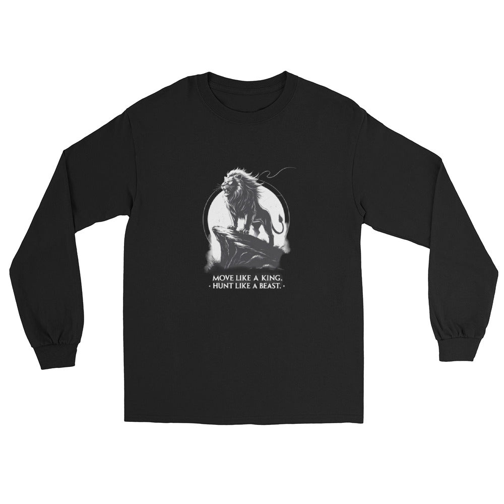 Move Like a King | Hunt Like a Beast – Long Sleeve Tee -- Mental Toughness Series - PeakFit