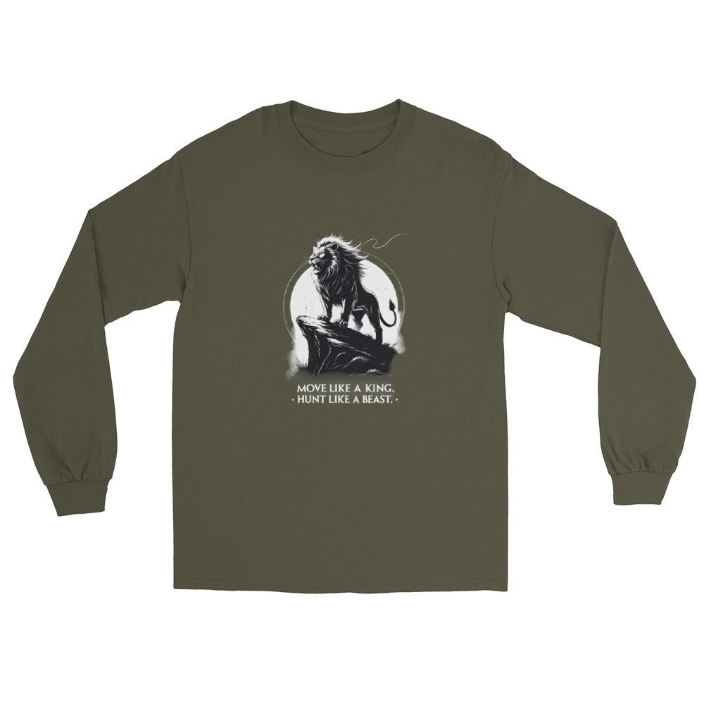 Move Like a King | Hunt Like a Beast – Long Sleeve Tee -- Mental Toughness Series - PeakFit