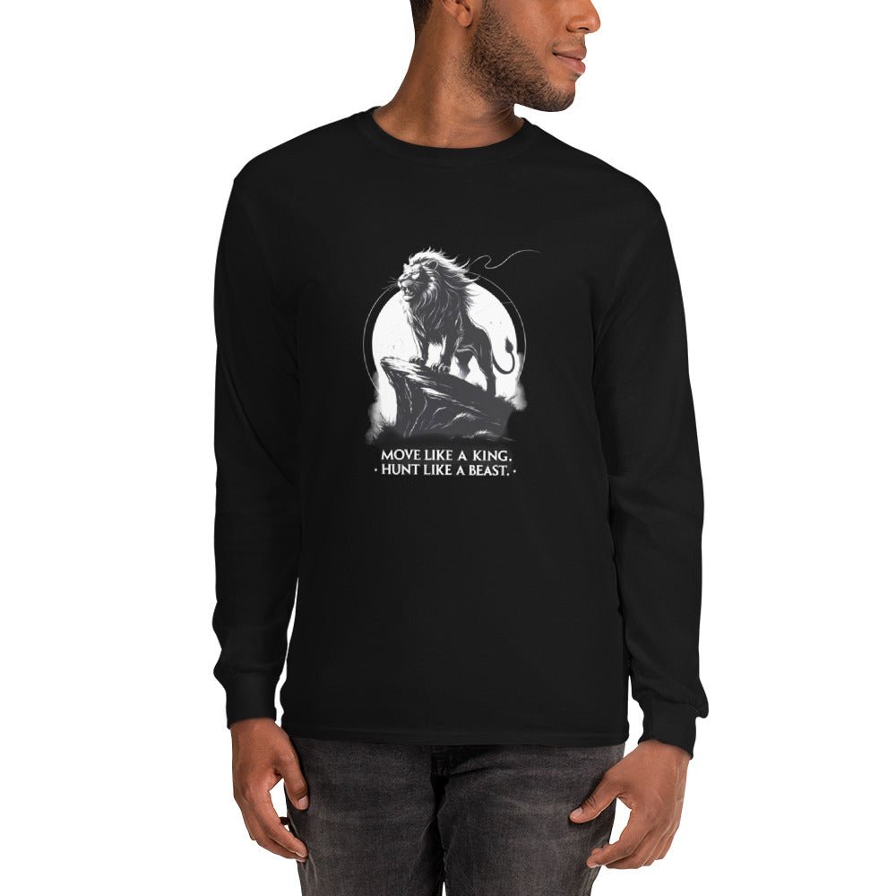 Move Like a King | Hunt Like a Beast – Long Sleeve Tee -- Mental Toughness Series - PeakFit