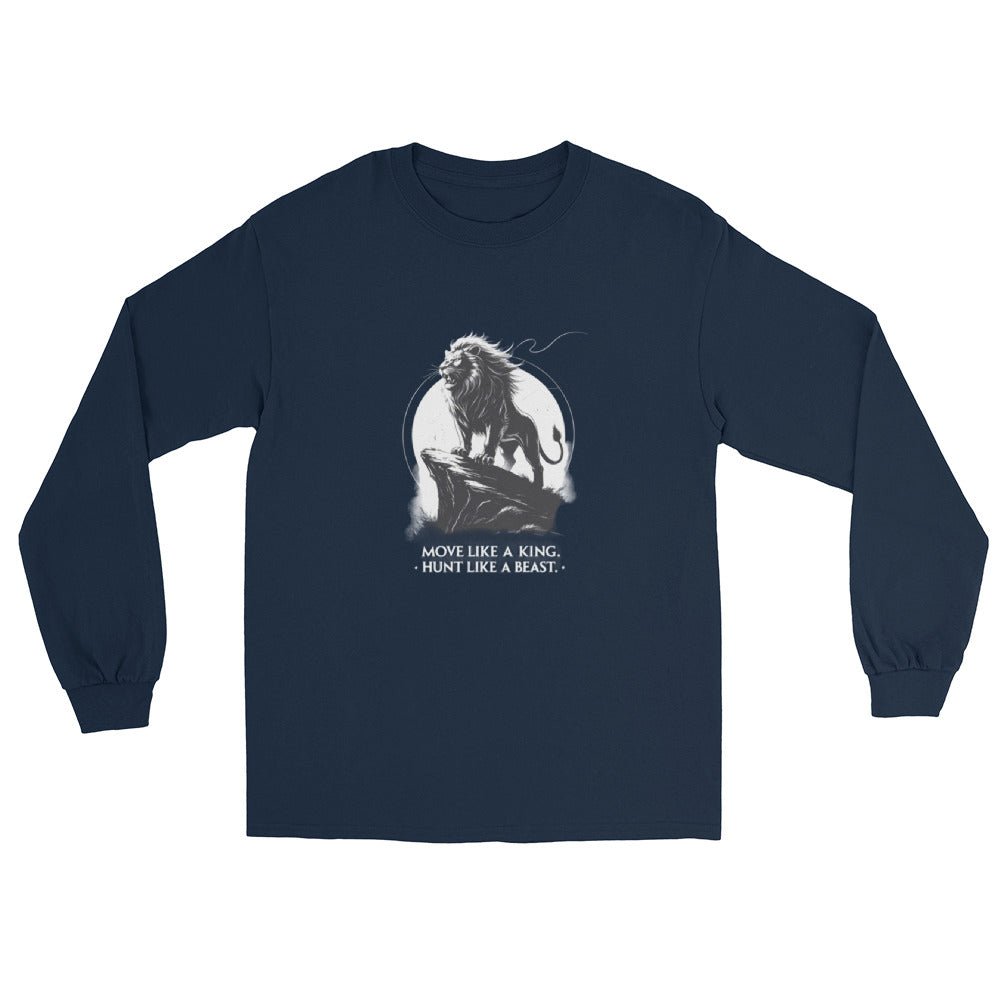 Move Like a King | Hunt Like a Beast – Long Sleeve Tee -- Mental Toughness Series - PeakFit