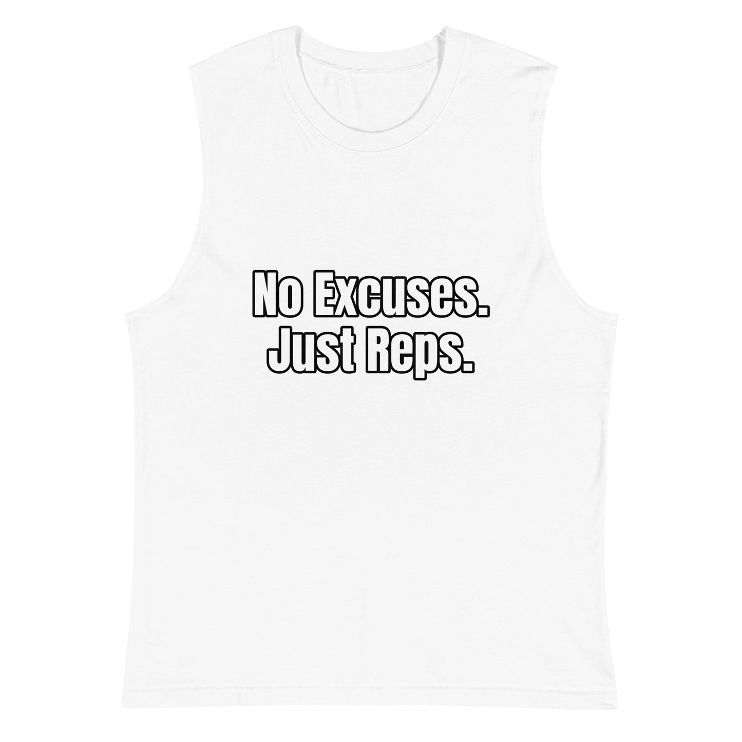 “No Excuses. Just Reps.” Tank Top Unisex | PeakFit Apparel for athletes | PeakFit Apparel