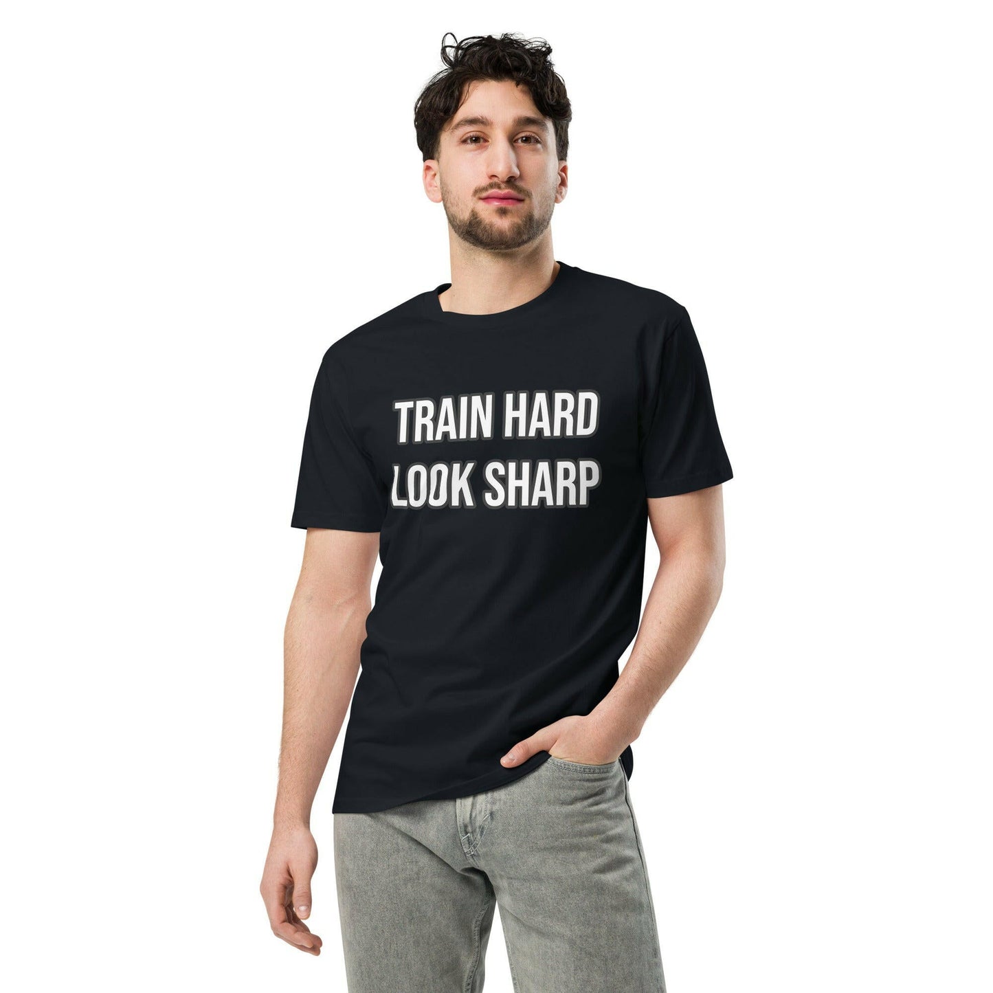 "Train Hard" Unisex premium t-shirt. PeakFit Apparel for athletes | PeakFit Apparel