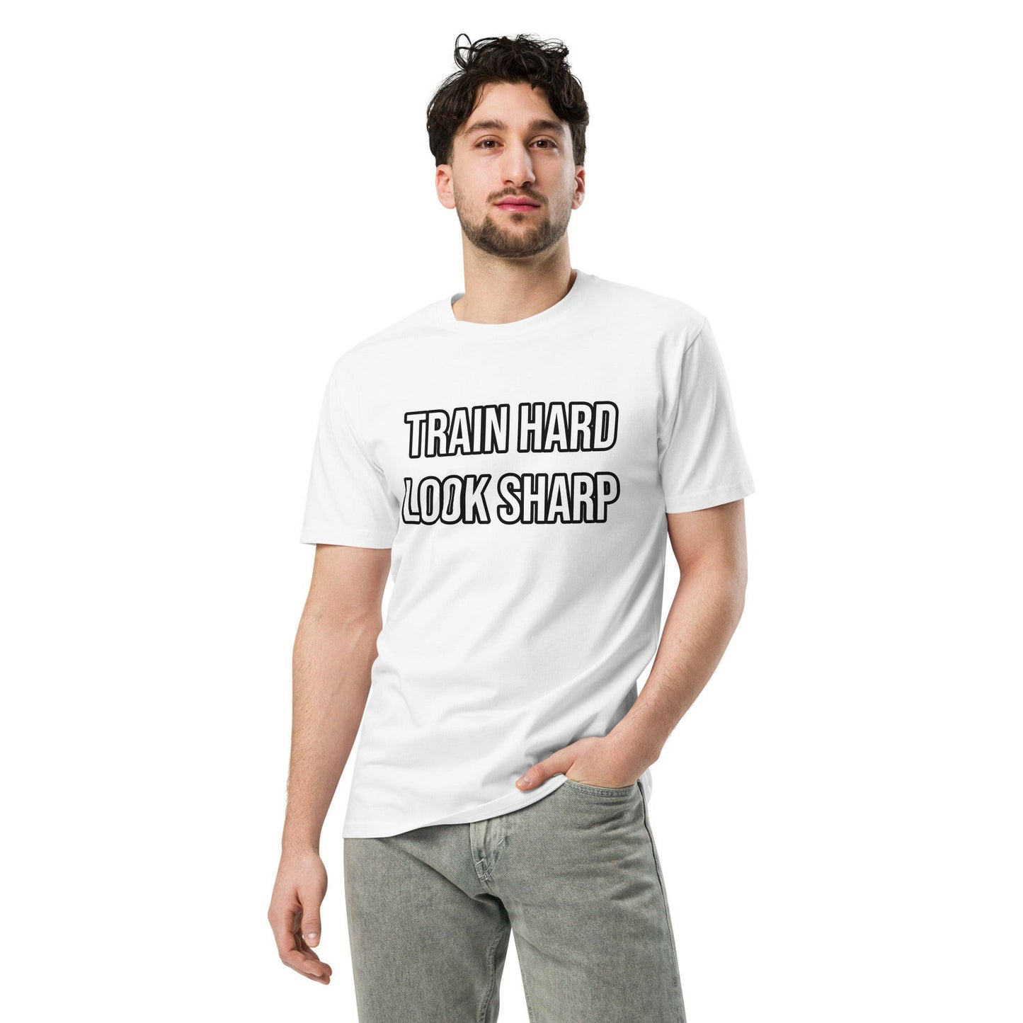 "Train Hard" Unisex premium t-shirt. PeakFit Apparel for athletes | PeakFit Apparel
