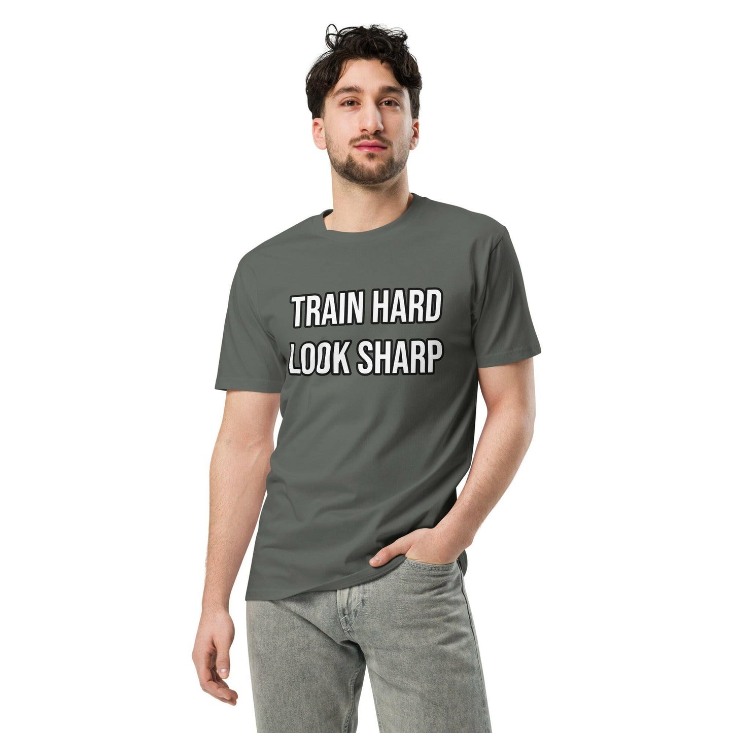 "Train Hard" Unisex premium t-shirt. PeakFit Apparel for athletes | PeakFit Apparel