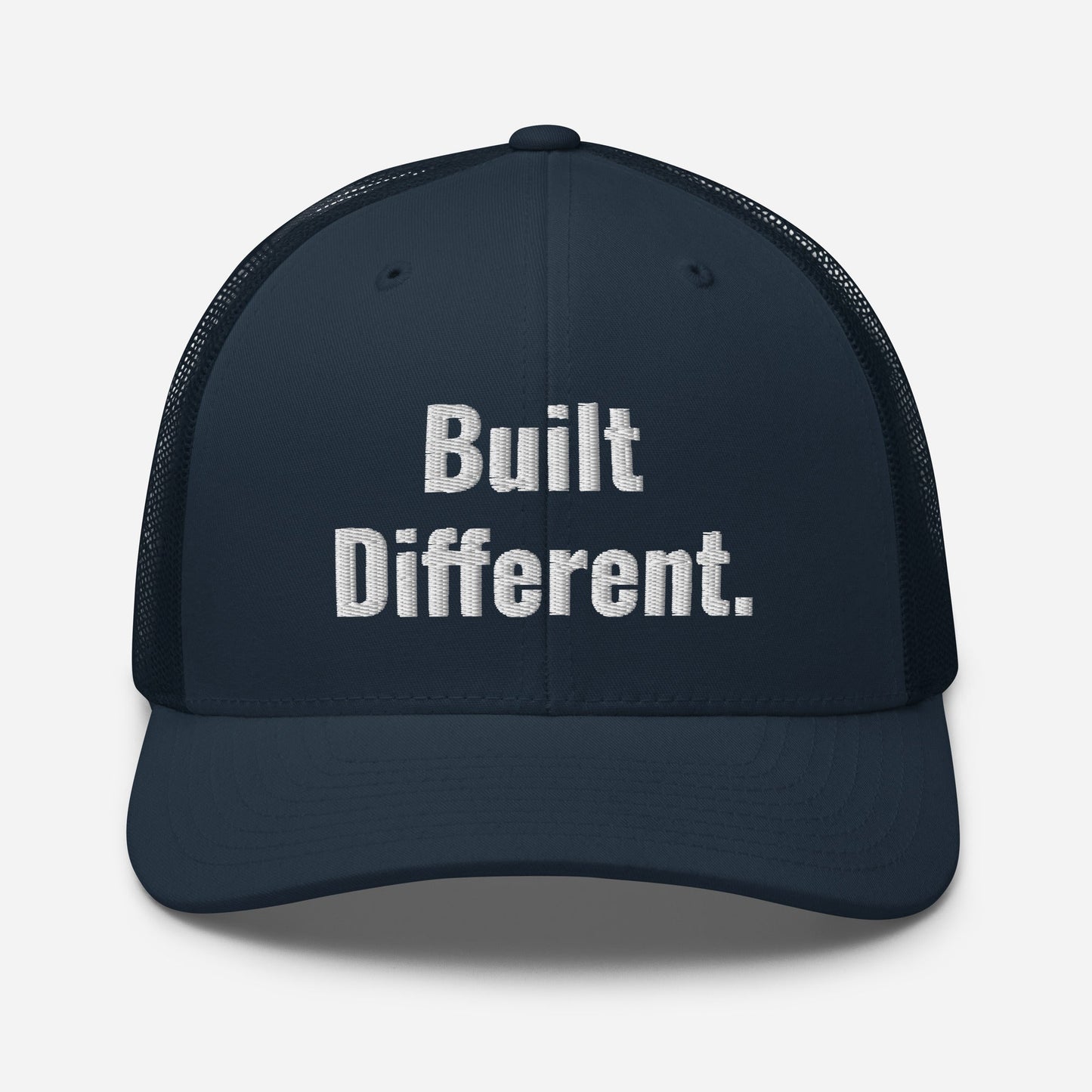 “BUILT DIFFERENT.” Trucker Cap | PeakFit Apparel for athletes | PeakFit Apparel