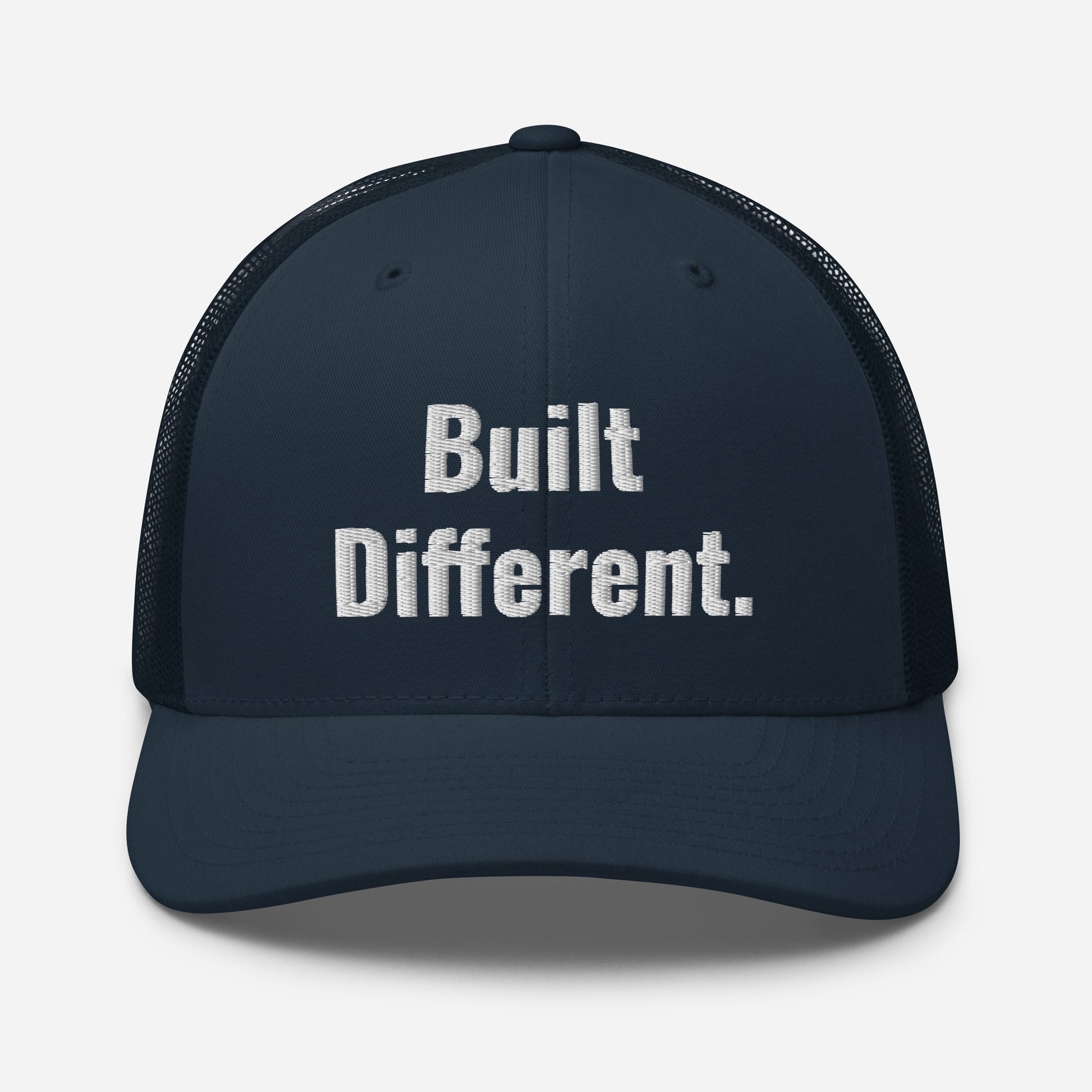 “BUILT DIFFERENT.” Trucker Cap | PeakFit Apparel for athletes | PeakFit Apparel