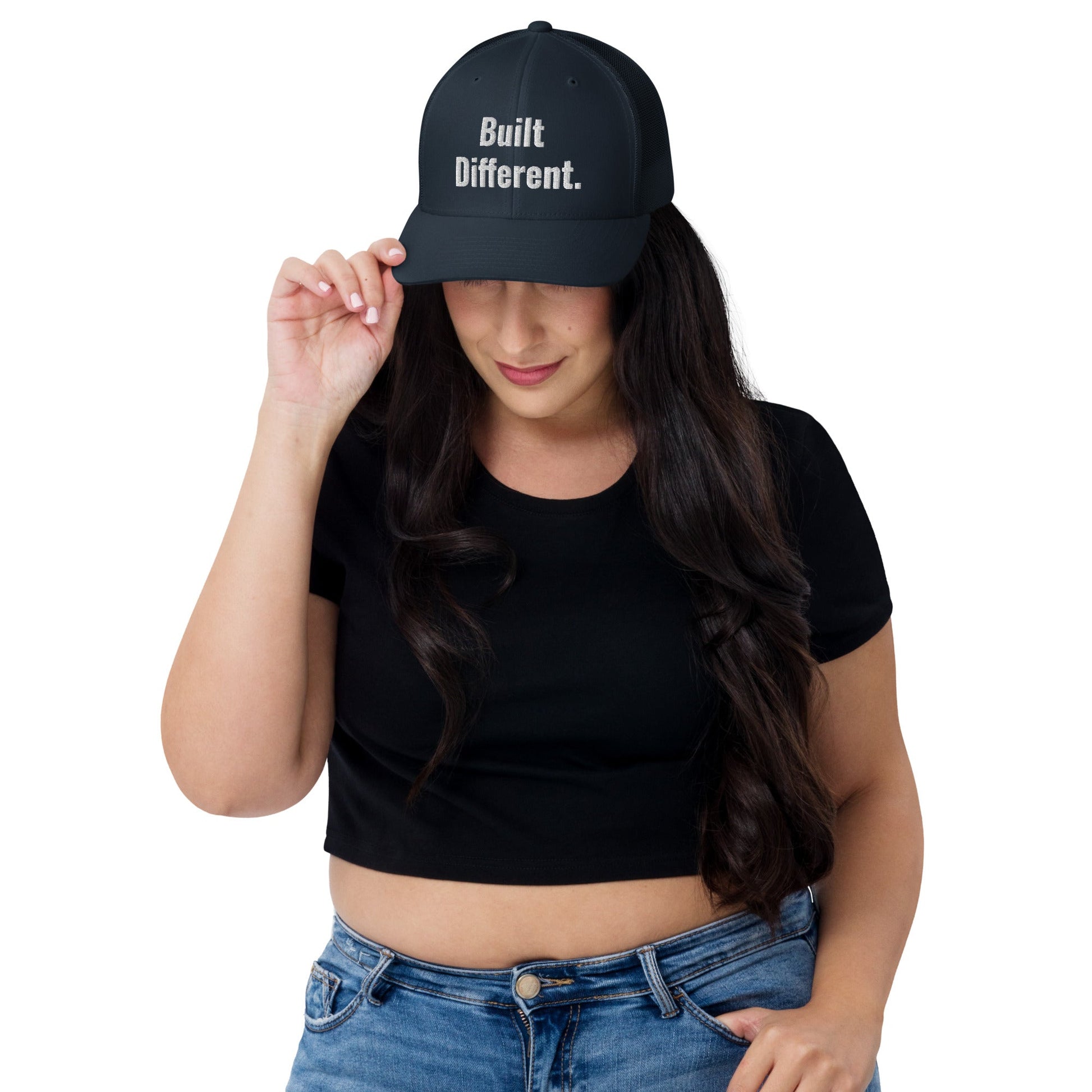 “BUILT DIFFERENT.” Trucker Cap | PeakFit Apparel for athletes | PeakFit Apparel