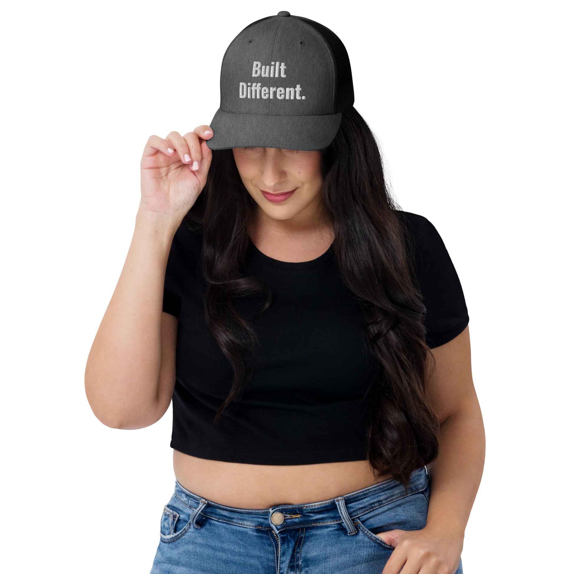 “BUILT DIFFERENT.” Trucker Cap | PeakFit Apparel for athletes | PeakFit Apparel