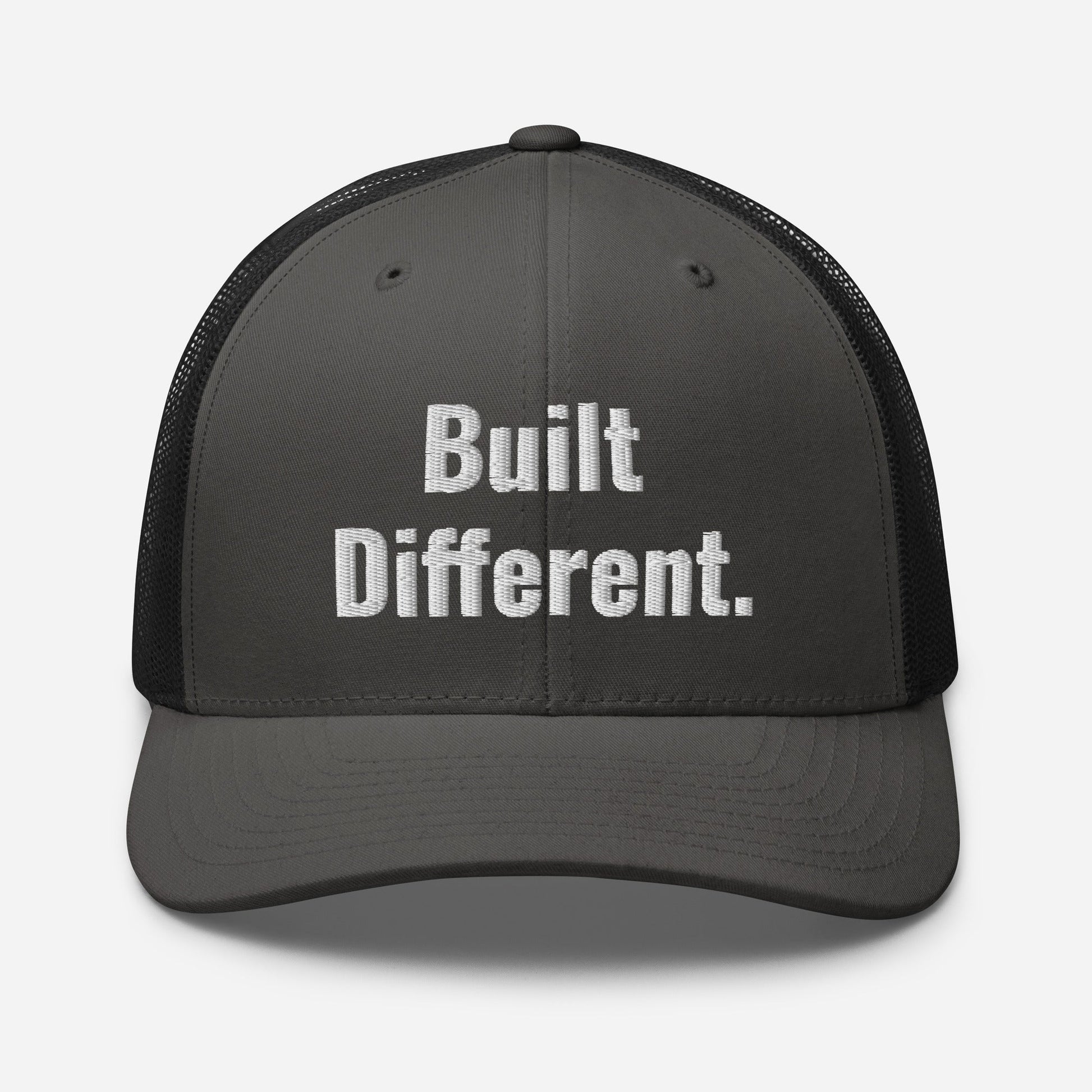 “BUILT DIFFERENT.” Trucker Cap | PeakFit Apparel for athletes | PeakFit Apparel