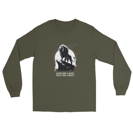 Move Like a King | Hunt Like a Beast – Long Sleeve Tee -- Mental Toughness Series - PeakFit