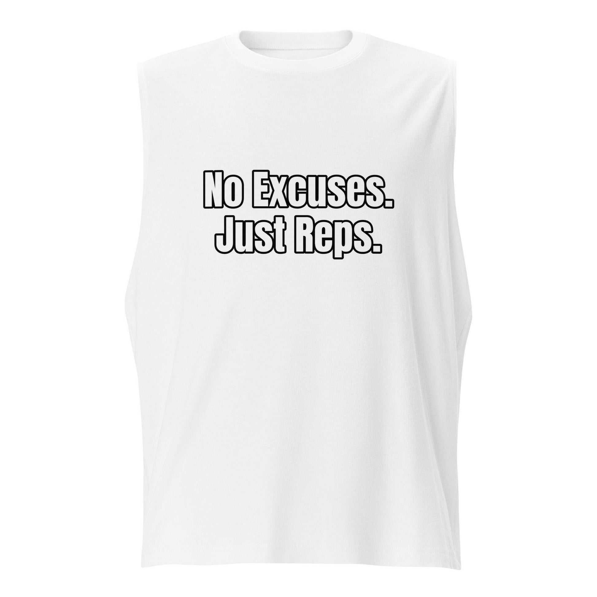 “No Excuses. Just Reps.” Tank Top Unisex | PeakFit Apparel for athletes | PeakFit Apparel