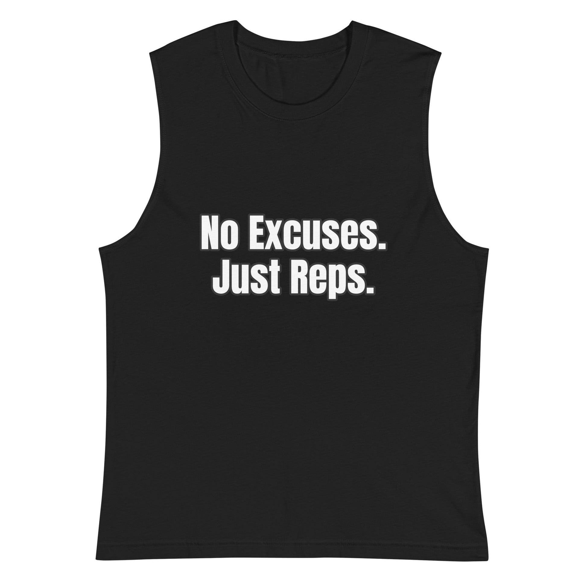 “No Excuses. Just Reps.” Tank Top Unisex | PeakFit Apparel for athletes | PeakFit Apparel