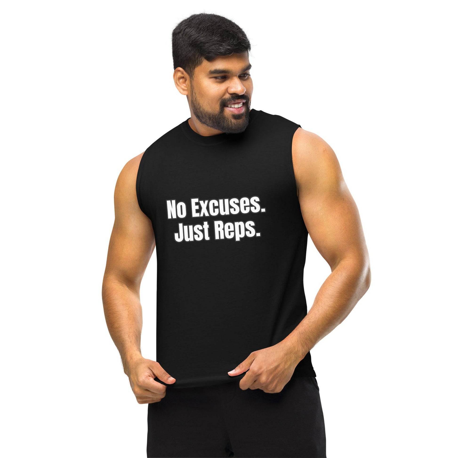 “No Excuses. Just Reps.” Tank Top Unisex | PeakFit Apparel for athletes | PeakFit Apparel