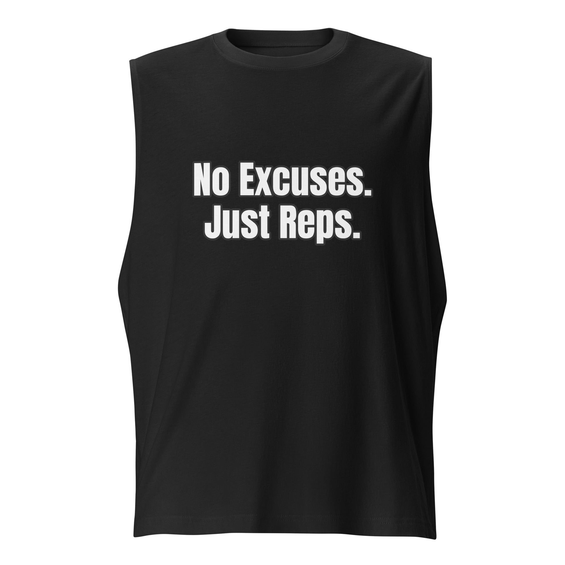 “No Excuses. Just Reps.” Tank Top Unisex | PeakFit Apparel for athletes | PeakFit Apparel