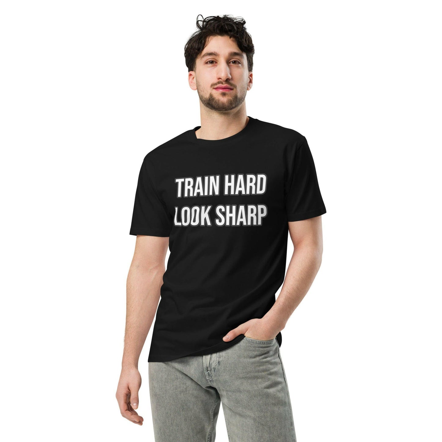 "Train Hard" Unisex premium t-shirt. PeakFit Apparel for athletes | PeakFit Apparel